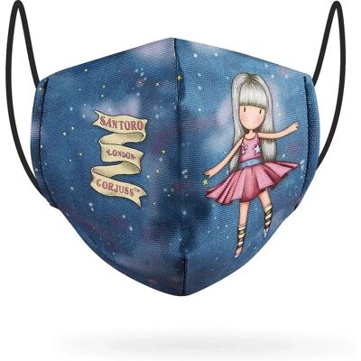 Santoro Gorjuss Blue Reusable Fabric Mask - Face Mask for Kids Santoro Gorjuss Blue Reusable Fabric Mask - Face Mask for Kids