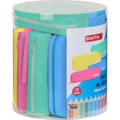 Safta M973 Estuche Escolar de Silicona Multicolor - 4 Modelos Safta M973 Estuche Escolar de Silicona Multicolor - 4 Modelos