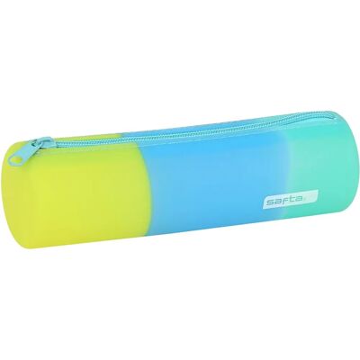 Trousse Scolaire Cylindrique Safta Bleu Vert Jaune Trousse Scolaire Cylindrique Safta Bleu Vert Jaune