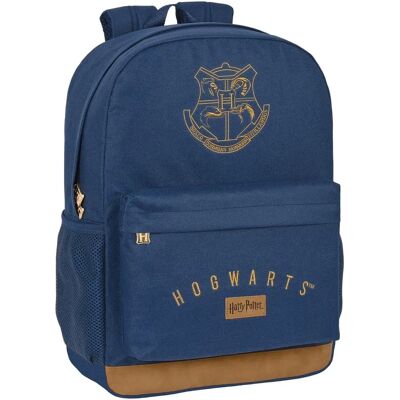 Mochila Escolar Harry Potter - Azul Marinho Marrom - Enchimento Ergonômico Mochila Escolar Harry Potter - Azul Marinho Marrom - Enchimento Ergonômico