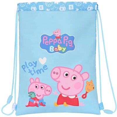 Pink Pig Plecak - Jasnoniebieski Poliuretan Unisex Casual Pink Pig Plecak - Jasnoniebieski Poliuretan Unisex Casual