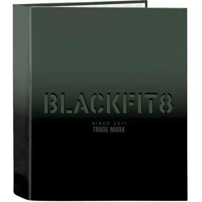 Cartella ad anelli BlackFit8 - A4 Copertina rigida Poliestere 600D - Nero, Verde militare Cartella ad anelli BlackFit8 - A4 Copertina rigida Poliestere 600D - Nero, Verde militare