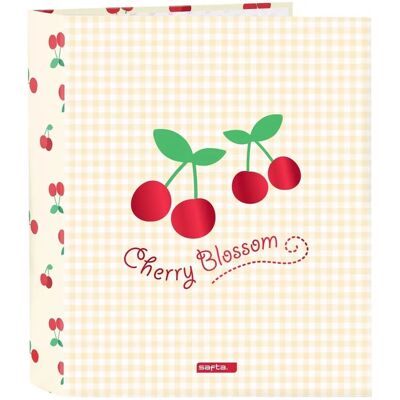 Safta Cereza Beige A4 - Carpeta de anillas Safta Cereza Beige A4 - Carpeta de anillas