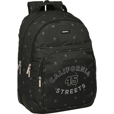 Safta California Svart Skolryggsäck - Ergonomisk, 2 Fack, 32x42x15cm Safta California Svart Skolryggsäck - Ergonomisk, 2 Fack, 32x42x15cm