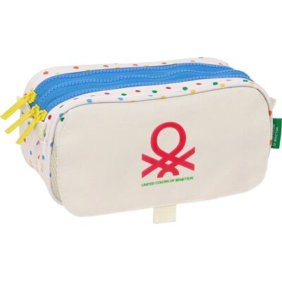 Benetton Topitos Blanco Bolsa de transporte de poliéster Benetton Topitos Blanco Bolsa de transporte de poliéster