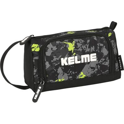 Trousse scolaire Kelme Jungle - Noir Gris Citron, 20x11x8.5cm Trousse scolaire Kelme Jungle - Noir Gris Citron, 20x11x8.5cm