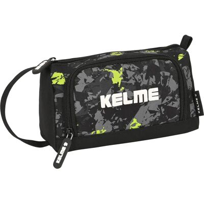 Trousse scolaire Kelme Jungle - Noir Gris Citron - Publicité Trousse scolaire Kelme Jungle - Noir Gris Citron - Publicité