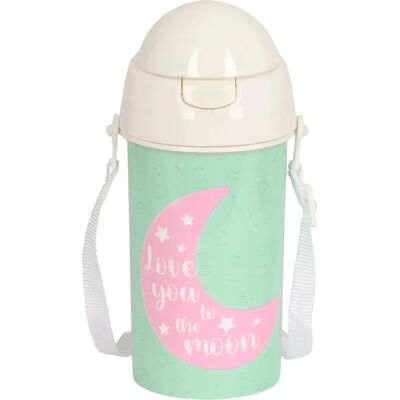 Bouteille d'eau BlackFit8 Moon Vert - 500ml - Sans BPA - Automatique - Paille Bouteille d'eau BlackFit8 Moon Vert - 500ml - Sans BPA - Automatique - Paille