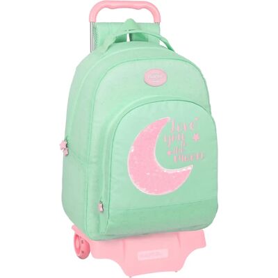 BlackFit8 Moon Green 32 x 42 x 15 cm - Szkolny plecak na kółkach BlackFit8 Moon Green 32 x 42 x 15 cm - Szkolny plecak na kółkach