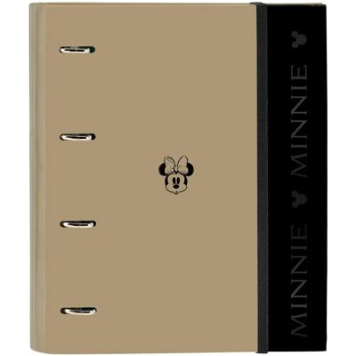 Minnie Mouse Beigefarben Ringmappe - A4, 4 Ringe, Hartcover Minnie Mouse Beigefarben Ringmappe - A4, 4 Ringe, Hartcover