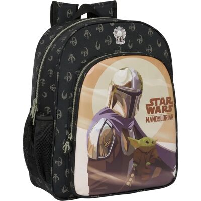 Sac d'école Star Wars Mandalorian - Noir - Style: Décontracté Sac d'école Star Wars Mandalorian - Noir - Style: Décontracté