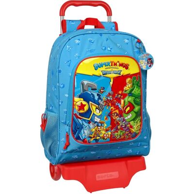 Sac à dos scolaire SuperThings Force de Sauvetage Bleu avec Roues - Publicité Sac à dos scolaire SuperThings Force de Sauvetage Bleu avec Roues - Publicité