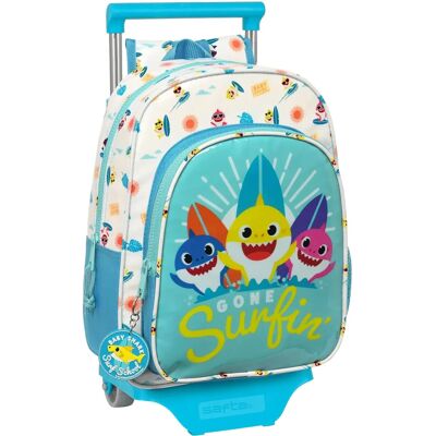Szkolek z kółkami Baby Shark - 26x34x11cm Szkolek z kółkami Baby Shark - 26x34x11cm