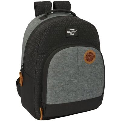 BlackFit8 Old school Czarny Szary - Plecak szkolny BlackFit8 Old school Czarny Szary - Plecak szkolny