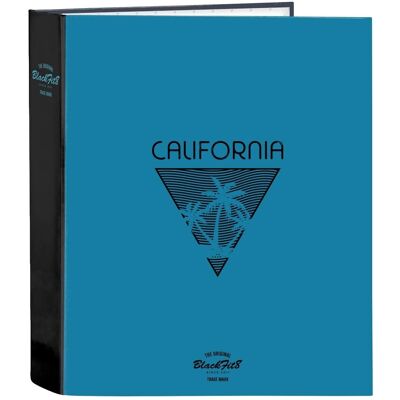 Rozkładanka z pierścieniami BlackFit8 California Niebieska - A4 Rozkładanka z pierścieniami BlackFit8 California Niebieska - A4