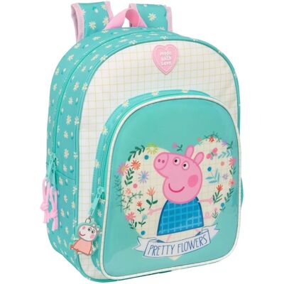 Sac d'école Peppa Pig Menthe Jaune - 26x34x11cm Sac d'école Peppa Pig Menthe Jaune - 26x34x11cm