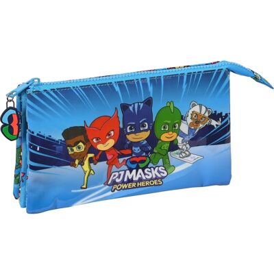 Astuccio scolastico PJ Masks Blu 22 x 12 x 3 cm con 3 scomparti Astuccio scolastico PJ Masks Blu 22 x 12 x 3 cm con 3 scomparti