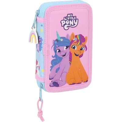 Podwójny piórnik My Little Pony Niebiesko-Różowy - Przybory szkolne Podwójny piórnik My Little Pony Niebiesko-Różowy - Przybory szkolne