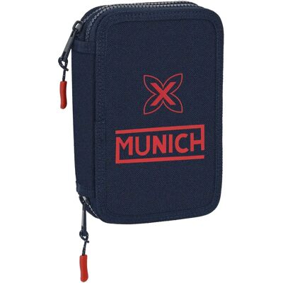 Munich Astuccio doppio blu navy - Custodia scolastica Munich Astuccio doppio blu navy - Custodia scolastica