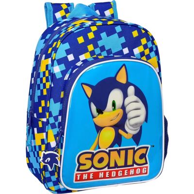 Mochila escolar Sonic Speed - Unisex infantil 26x34x11cm Mochila escolar Sonic Speed - Unisex infantil 26x34x11cm