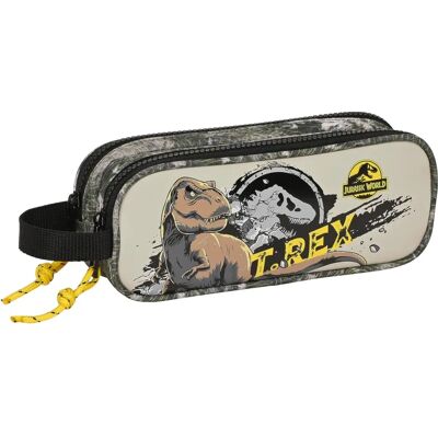 Trousse scolaire grise Jurassic World - 21x8x6 cm - Publicité Trousse scolaire grise Jurassic World - 21x8x6 cm - Publicité