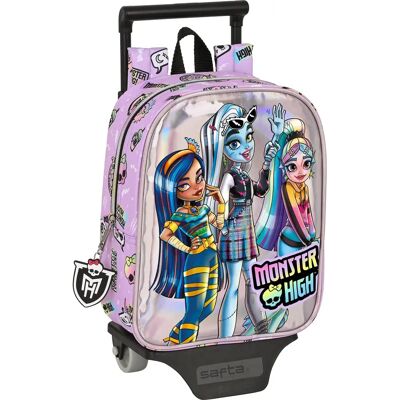 Zaino Scolastico Monster High Lilla - Ruote, 22x27x10cm Zaino Scolastico Monster High Lilla - Ruote, 22x27x10cm