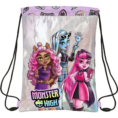 Monster High Paarse Rugzak met Koorden - Rugzak Monster High Paarse Rugzak met Koorden - Rugzak