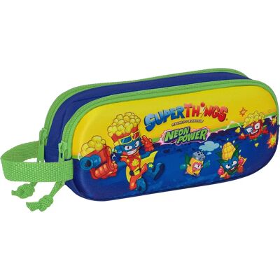 Trousse Scolaire Multicolore SuperThings - Double Carry-all avec 2 Compartiments - Publicité Trousse Scolaire Multicolore SuperThings - Double Carry-all avec 2 Compartiments - Publicité