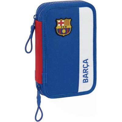 FC Barcelona Blau Kastanienbraunes Doppeltes Federmäppchen FC Barcelona Blau Kastanienbraunes Doppeltes Federmäppchen