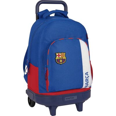 FC Barcelona Blue Maroon School Rucksack with Wheels - School Rucksack FC Barcelona Blue Maroon School Rucksack with Wheels - School Rucksack