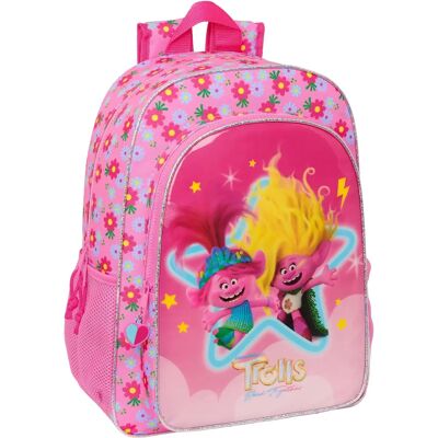 Sac d'école Trolls Rose - Sac à dos - Publicité Sac d'école Trolls Rose - Sac à dos - Publicité