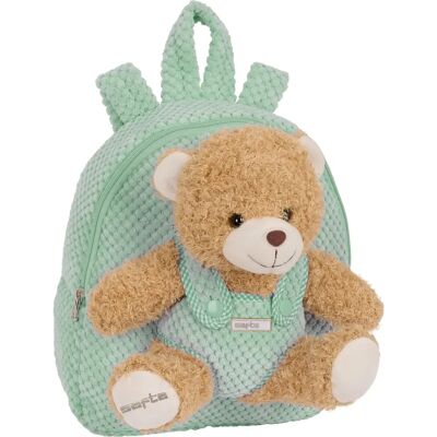 Safta Kinder Rugzak Teddybeer Turquoise - Kinder Rugzak Safta Kinder Rugzak Teddybeer Turquoise - Kinder Rugzak
