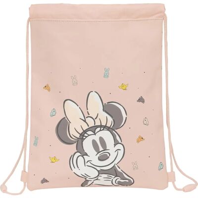 Minnie Mouse Ryggsäck - Rosa, 26x34x1cm - Ryggsäck med Snören Minnie Mouse Ryggsäck - Rosa, 26x34x1cm - Ryggsäck med Snören