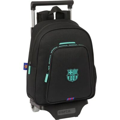 Schoolrugzak met Wielen F.C. Barcelona - Casual, Zwart, 27x33x10cm Schoolrugzak met Wielen F.C. Barcelona - Casual, Zwart, 27x33x10cm