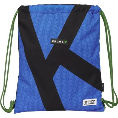 Sac Kelme Bleu Royal Noir 35 x 40 x 1 cm - Sac à dos avec ficelles - Publicité Sac Kelme Bleu Royal Noir 35 x 40 x 1 cm - Sac à dos avec ficelles - Publicité