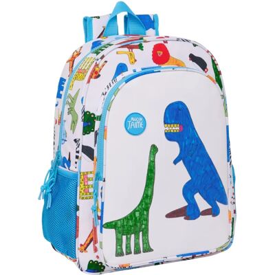 Sac d'école Jaime - Rembourrage Ergonomique - Blanc - Sac à Dos Scolaire - Publicité Sac d'école Jaime - Rembourrage Ergonomique - Blanc - Sac à Dos Scolaire - Publicité