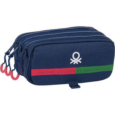 Benetton Bleu Marine Sac Triplex - Carry-all - Publicité Benetton Bleu Marine Sac Triplex - Carry-all - Publicité