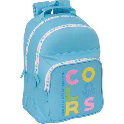Zaino Scolastico Benetton Primavera Celeste 32 x 42 x 15 cm Zaino Scolastico Benetton Primavera Celeste 32 x 42 x 15 cm