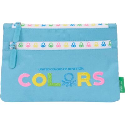 Benetton Printemps Bleu Ciel 23x16x3 cm - Trousse scolaire Benetton Printemps Bleu Ciel 23x16x3 cm - Trousse scolaire