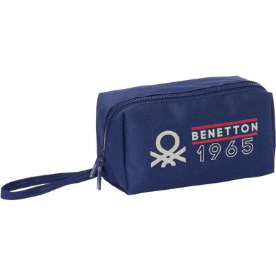 Trousse scolaire Benetton Varsity Bleu Marine - Type d'école - Publicité Trousse scolaire Benetton Varsity Bleu Marine - Type d'école - Publicité