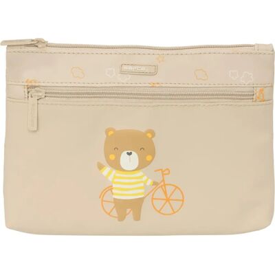 Estuche escolar Safta Osito Bear Beige - Fácil de limpiar Estuche escolar Safta Osito Bear Beige - Fácil de limpiar