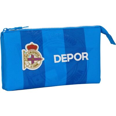 Blauwe schoolcase R. C. Deportivo de La Coruña - 3 vakken Blauwe schoolcase R. C. Deportivo de La Coruña - 3 vakken