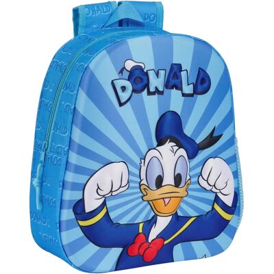 Disney Donald Duck 3D Kindertasche - Blauw 27x33x10cm Disney Donald Duck 3D Kindertasche - Blauw 27x33x10cm