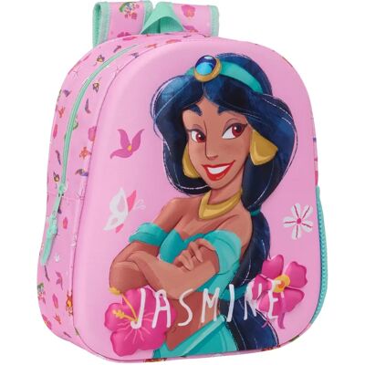 Disney Princess Jasmine Roze 3D Kinder Rugzak - Rugzak voor school Disney Princess Jasmine Roze 3D Kinder Rugzak - Rugzak voor school