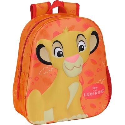 Mochila infantil 3D O Rei Leão - Laranja - 27x33x10cm Mochila infantil 3D O Rei Leão - Laranja - 27x33x10cm