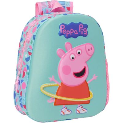 Różowy Plecak Szkolny Peppa Pig - Design 3D Różowy Plecak Szkolny Peppa Pig - Design 3D