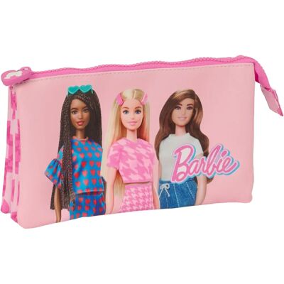 Barbie Love Roze Schoolrugzak - 3 Vakken Barbie Love Roze Schoolrugzak - 3 Vakken