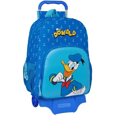 Sac à dos scolaire Donald bleu avec roulettes - Sac à dos avec roues - Publicité Sac à dos scolaire Donald bleu avec roulettes - Sac à dos avec roues - Publicité