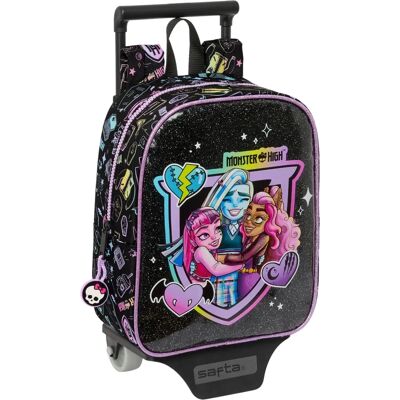 Zaino Scolastico Nero Monster High con Ruote - Zaino Scolastico con Ruote Zaino Scolastico Nero Monster High con Ruote - Zaino Scolastico con Ruote