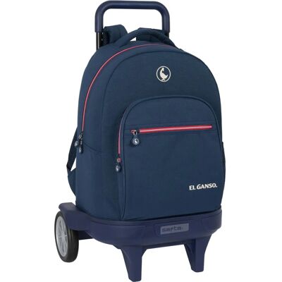 Zaino scolastico classico blu navy con rotelle - Scuola Zaino scolastico classico blu navy con rotelle - Scuola